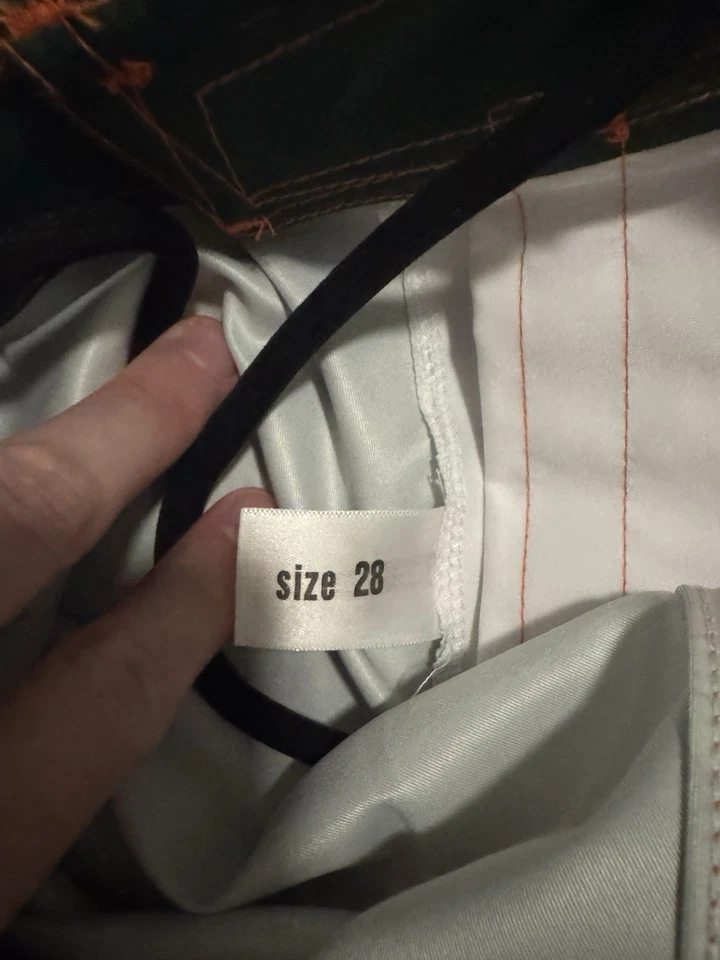 Pantalones cortos de jiu-jitsu Inverted Gear verde y naranja #BJJ Foto 3 de 3