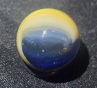 AKRO AGATE COBALT BLUE & EGGYOLK 47/64" #45 — photo 5
