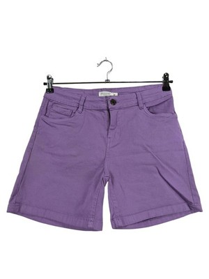 DEELUXE Jeansshorts Damen Kurze Hose Gr. DE 38 lila Casual-Look