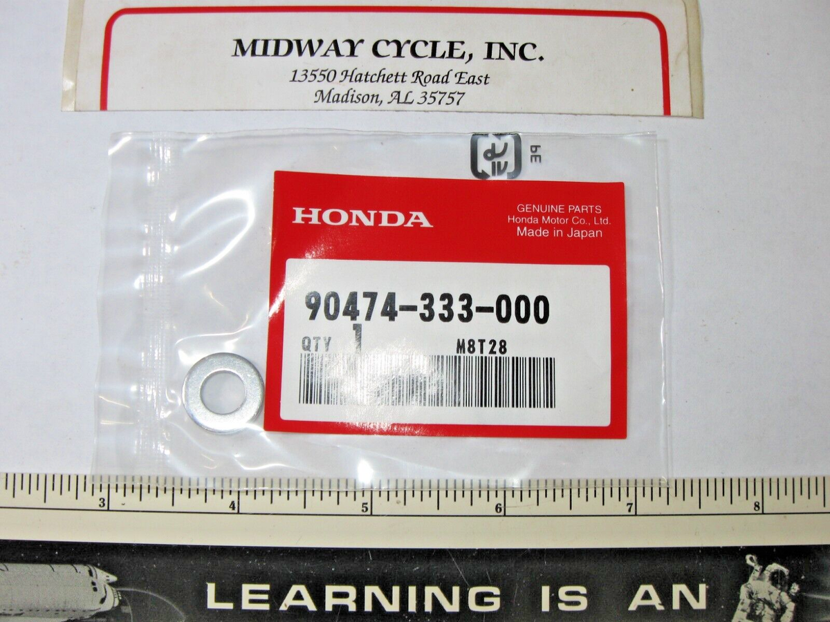 HONDA CB350F CRF150 NOS OEM 8MM WASHER 90474-333-000 CRF250 CJ360T