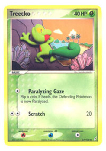 Treecko - 67/100 - Common x1 - NM-Mint - EX Crystal Guardians