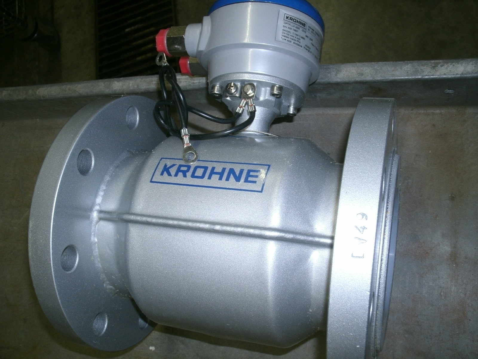 KROHNE OPTIFLUX 4000 4" 4 INCH FLOW METER ALOXIDE