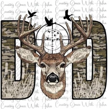 Sublimation Print Dad Deer Ready To Press Paper Ink Heat Transfer