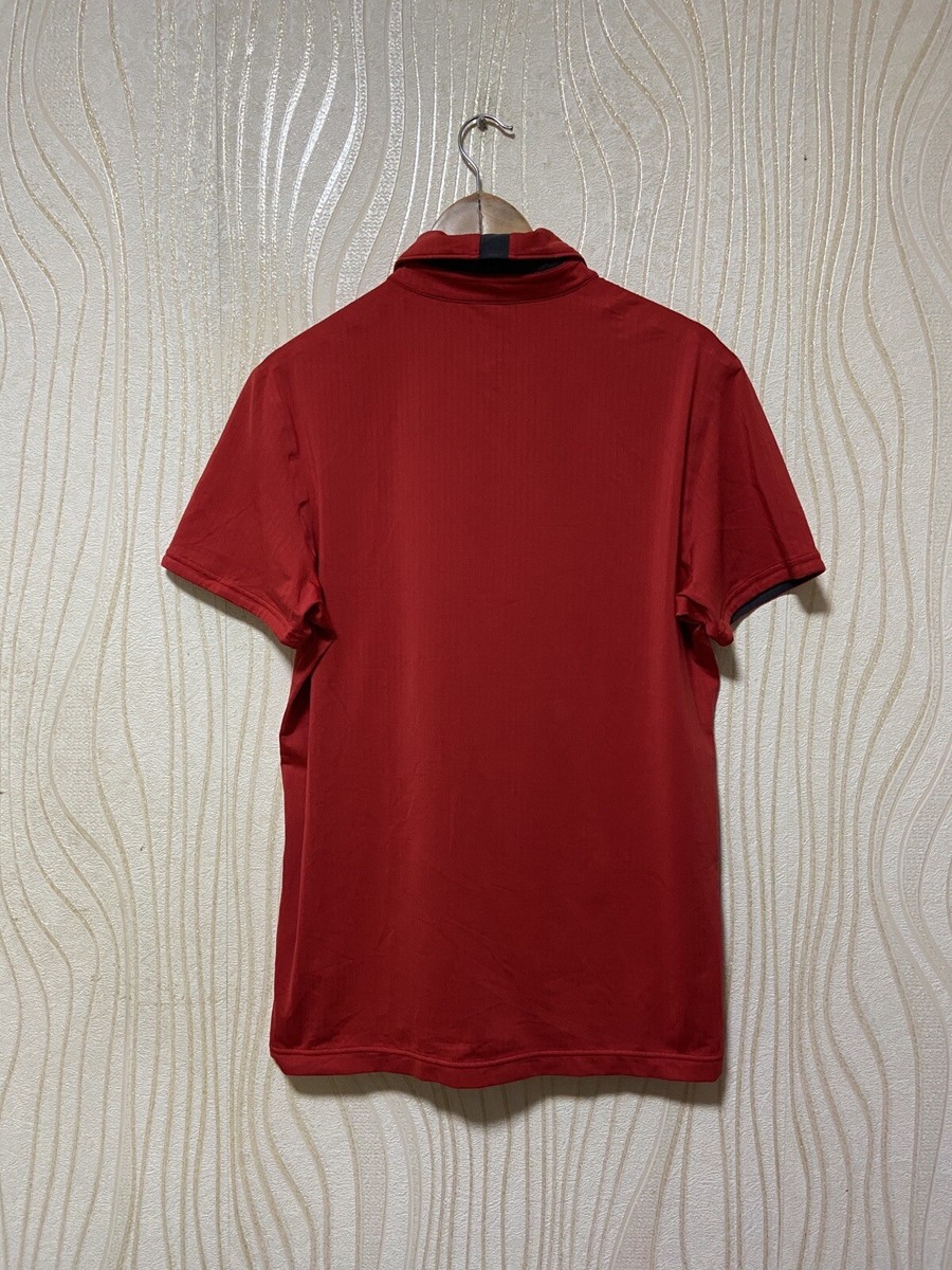 NIKE ROGER FEDERE TENNIS POLO SHIRT JERSEY 746936-105 sz M MEN RED