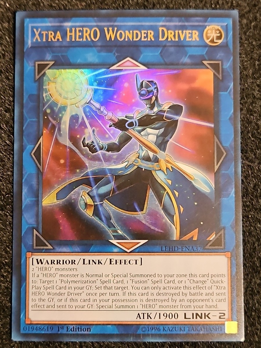 Yugioh! NM Xtra HERO Wonder Driver - LEHD-ENA37 - Ultra Rare - 1st