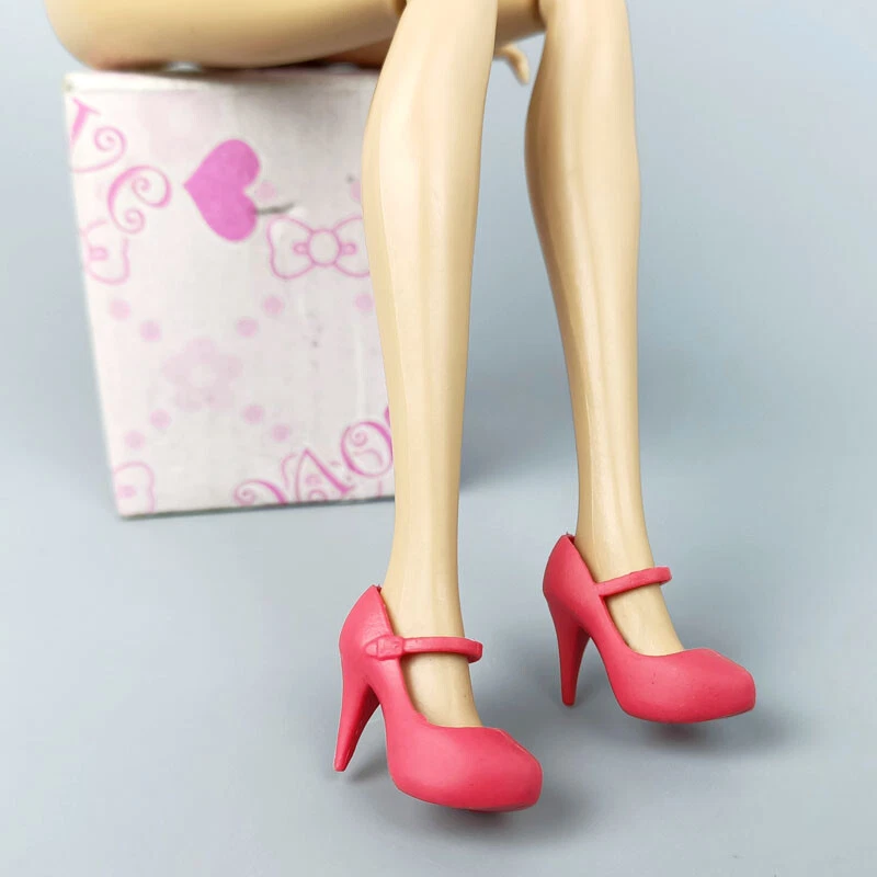 4 pares/lote de zapatos de tacón alto para muñeca de 11,5" 1/6 zapatos de moda para juguete Blyth 1/6 Foto 2 de 4