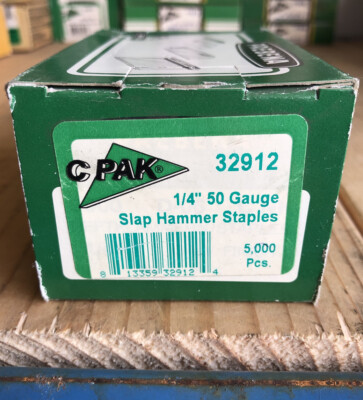 (BOX OF 5,000) Cpak Prebena Slap Hammer 1/4  Staples 32912