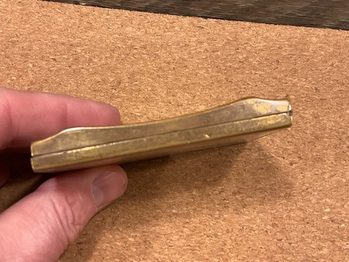 1920er Japan inspiriert Made in USA PUDER KOMPAKT schweres MESSING - Bild 5 von 17