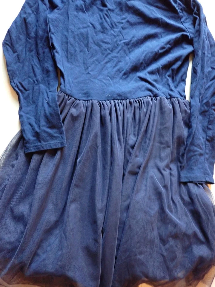 Vestido de Jersey Tutu Feminino Carter's Kid Tamanho 14 Manga Longa Azul Marinho - Imagem 2 de 4