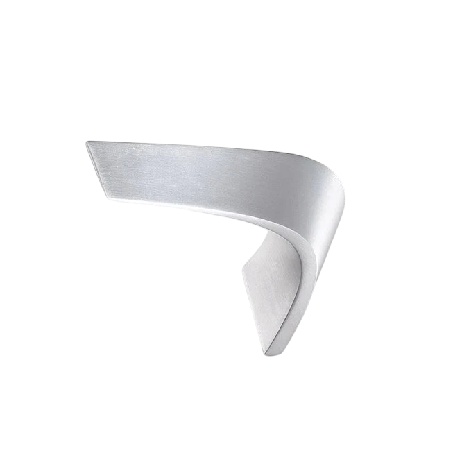 Lampada Parete Applique ICONE BOOMERANG in Alluminio Bianco Design 32 cm
