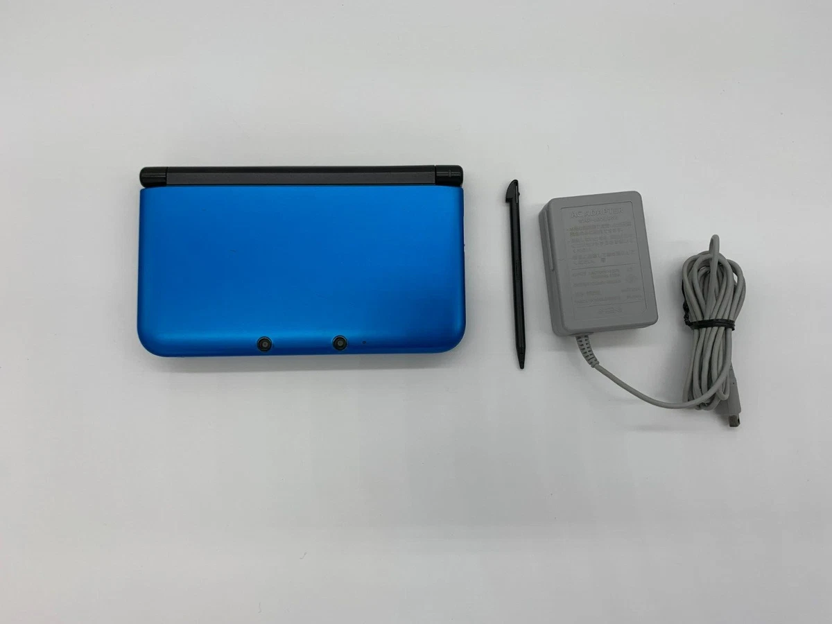Nintendo 3DS LL Blue & Black with Stylus and AC Adapter Japan  
