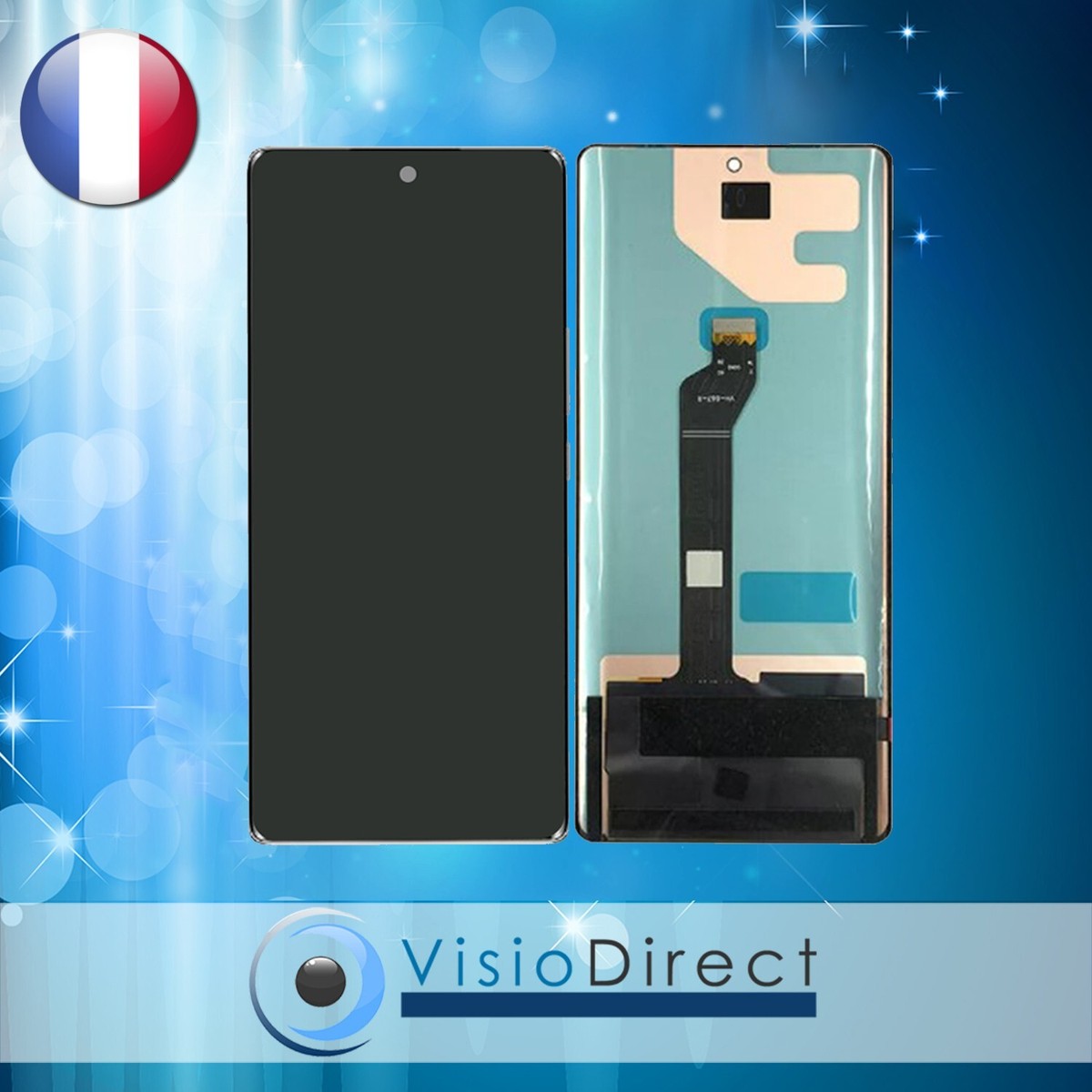 Original Ecran LCD & Vitre tactile Argent Assemblés Sur Châssis et Batterie Pour Honor Magic 4 Lite - Téléphonie