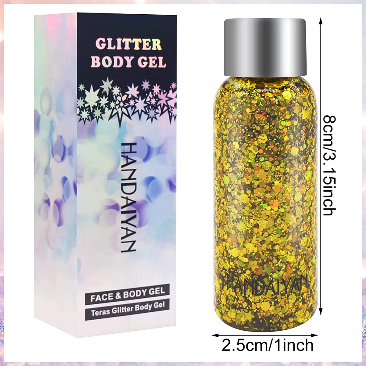 Prizem Moonwalker Glitzer – Körperglitzer Für Festival & Make-up