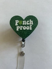 St. Patrick’s Day Pinch Proof Retractable Name Badge Reel ID Card Holder Lucky 