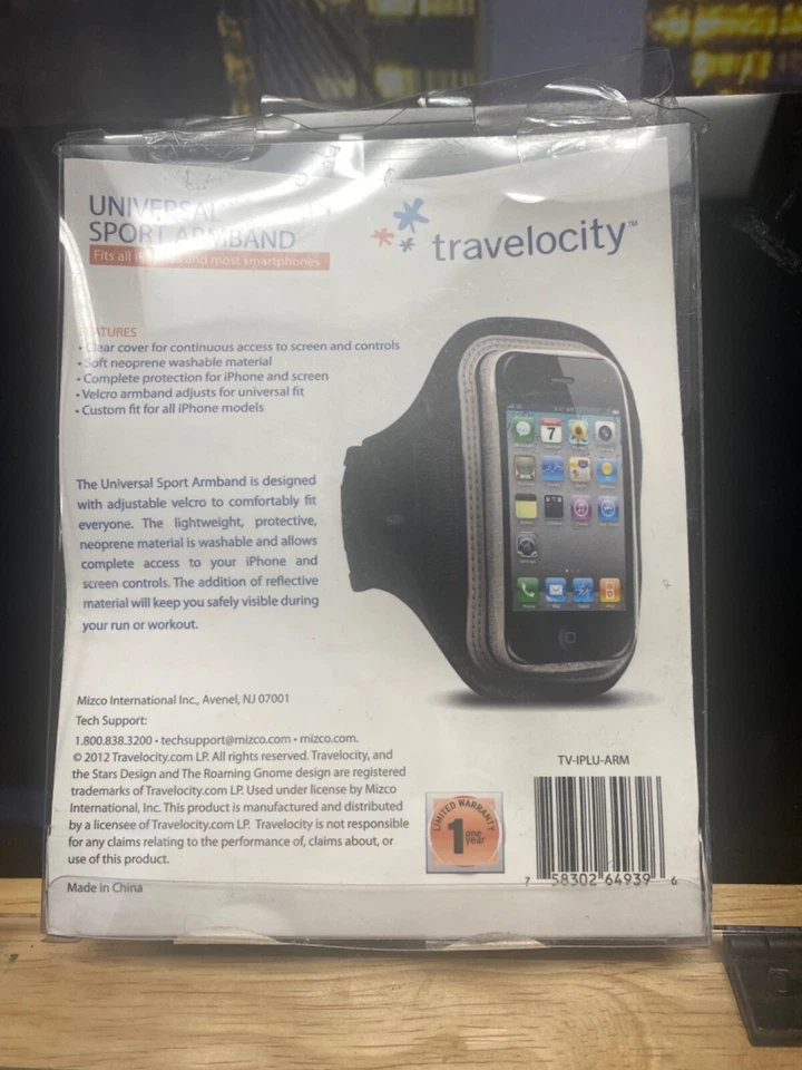 2012 TRAVELOCITY Universal Sport Armband Yellow FITS OLDER ELECTRONICS-Old Schoo - Image 3 of 4