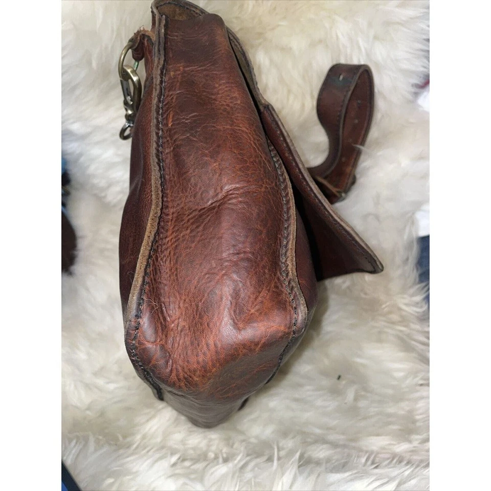 Bolso Mensajero/Cartera/Bolso Bandolera Renacimiento‎ Arte Cuero Marrón Foto 4 de 4