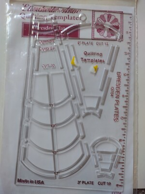 Elizabeth Anne Quilting Templates Dresden Plate  QT04