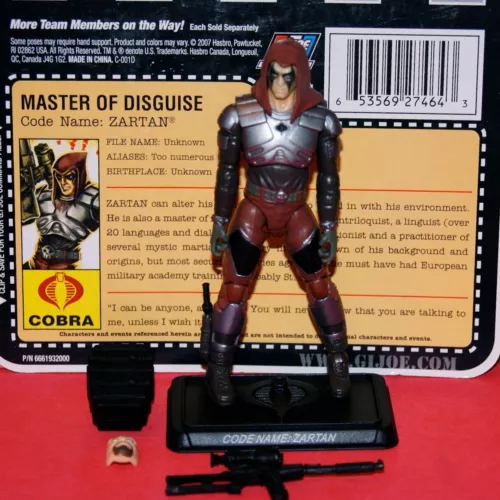 GI JOE 25TH ZARTAN DREADNOK LOOSE COMPLETE