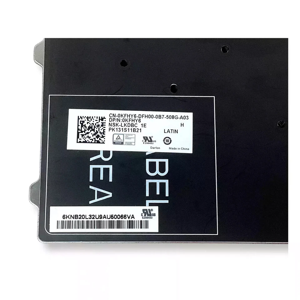 New Genuine Dell Latitude E7450 E5450 Laptop Spanish Keyboard Dual Point KFHY6 - Image 3 of 3