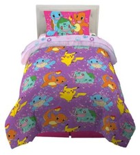 Pikachu "Tie-Dye" Kids Reversible Bed Set-W5299323975, W5999924525