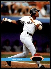 1991 Stadium #333 Mel Hall NY Yankees OVERSIZE No Gold Error SET BREAK RARE