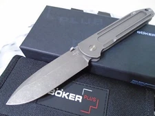 Boker Plus Evade Serge Pocket Knife D2 Tool Steel Stonewash Folder 01BO384 New