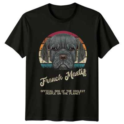 French Mastiff Official Dog Coolest People Planet Dog Herren Damen Grafik T-Shirt