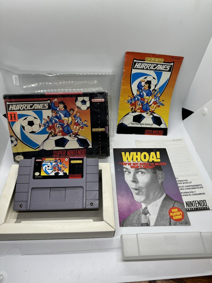 Hurricanes SNES Super Nintendo Complete CIB 1994 US Gold Hurricanes SNES Super Nintendo Complete CIB 1994 US Gold