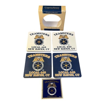 Teamsters Union Coaster Set Local 443 Official Merchandise Bonus Sticker