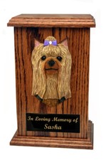 Yorkshire Terrier Show Cut Memorial Urn