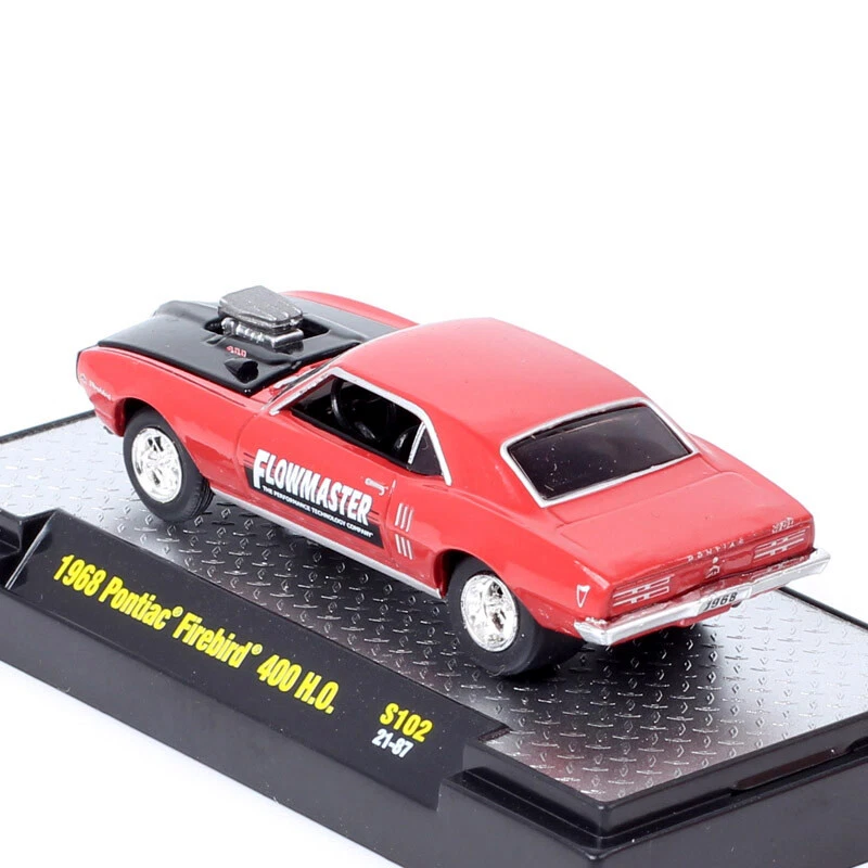 1/64 Scale 1968 Pontiac Firebird 400 HO S102 Flowmaster Car Diecast Model Toy - Image 4 of 4