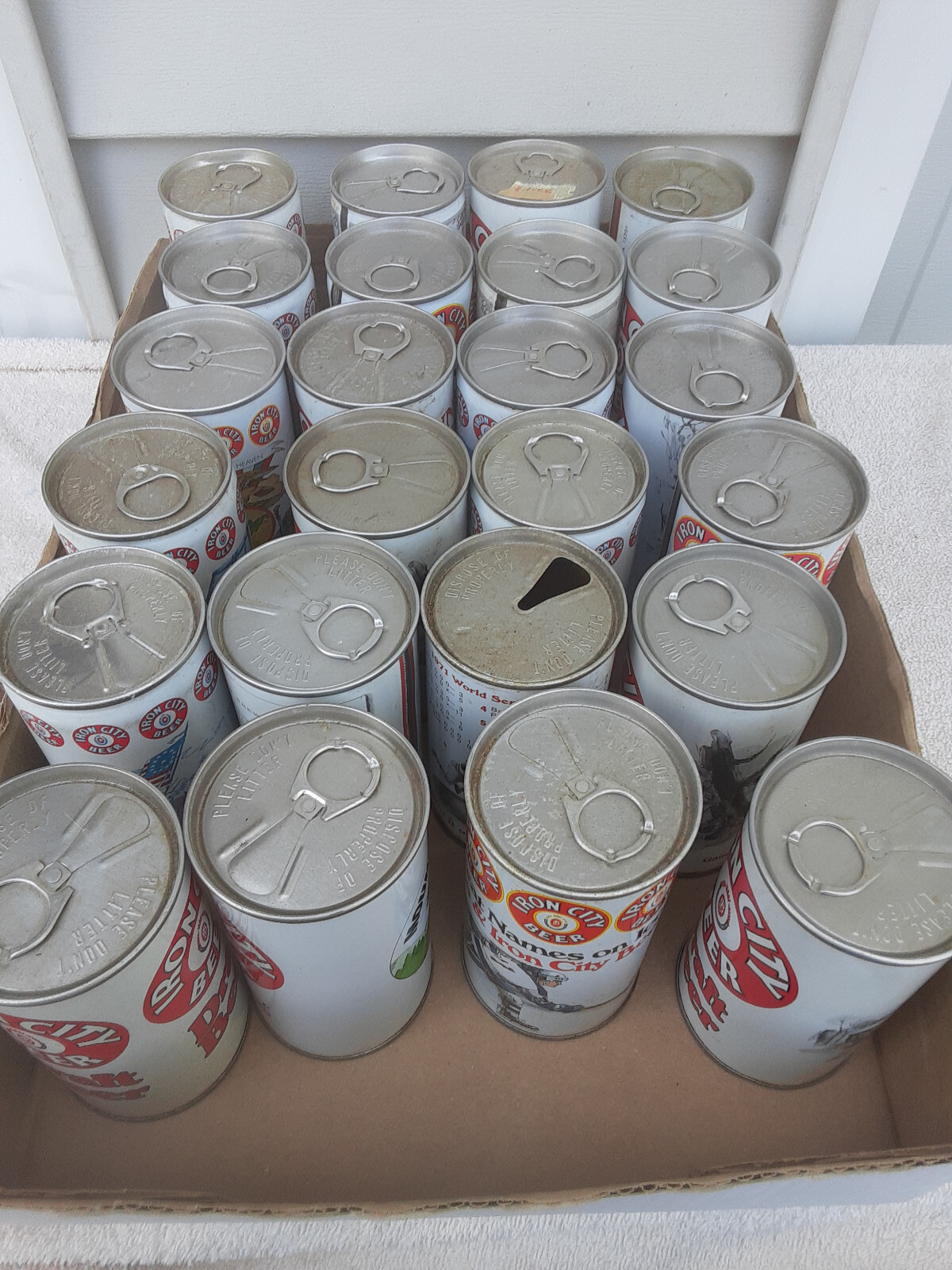 24 DIFF IRON CITY STEEL CHEAP BEER CAN CANS EMPTY GAR FR eBay