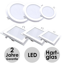 6W-15W LED Glas Panel Einbaustrahler Deckenla...