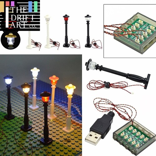Street Light Wire 1x1 LED Lamp City For LEGO Education Building Blocks ...