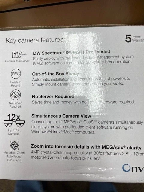 DWC-MV84WiAC Surface mount Dome IP Camera. 4MP. WDR. Smart iR 2.8-12MM - Image 4 of 4