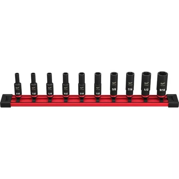 Deep well sale impact socket set