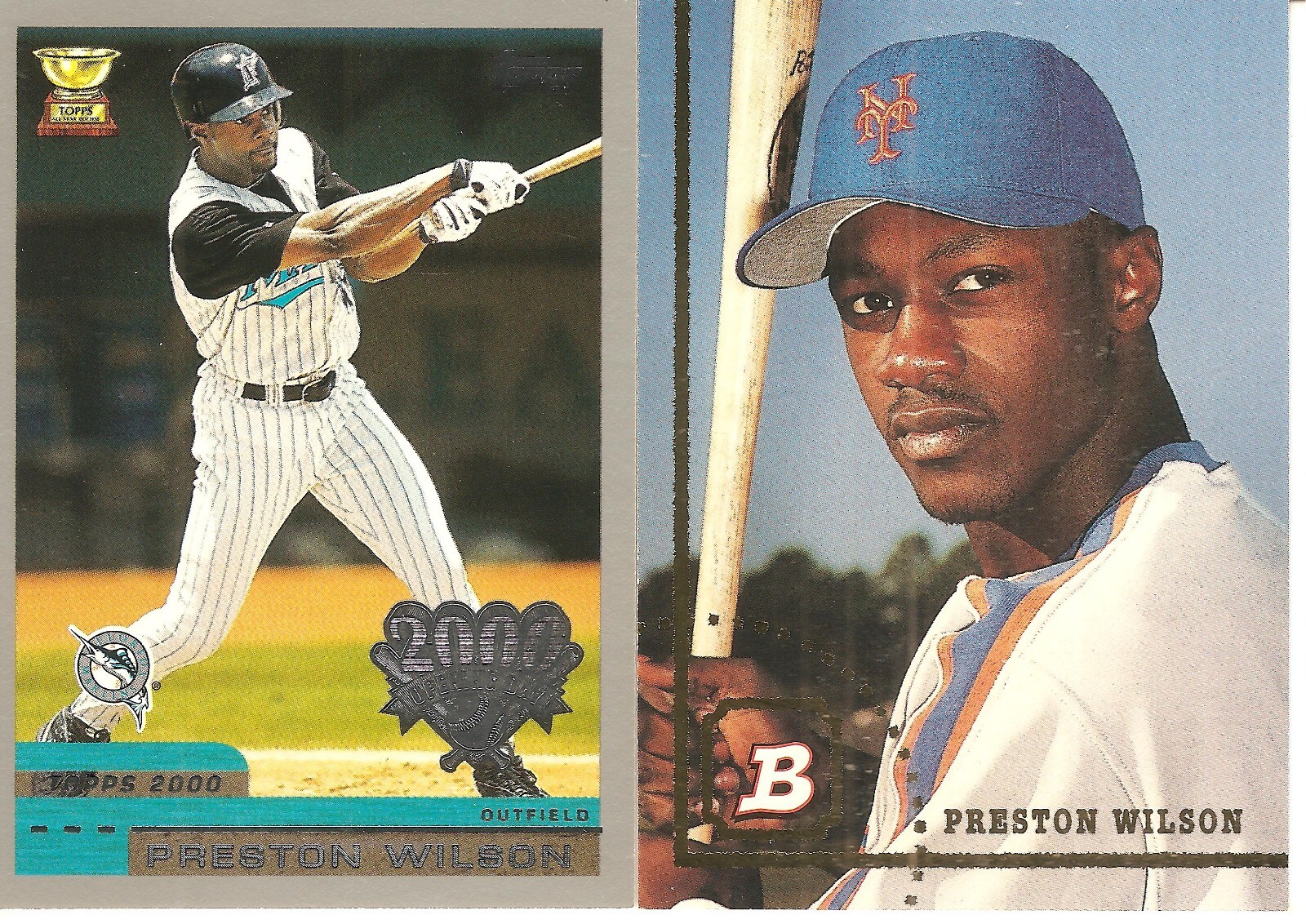 2 DIFFERENT BASEBALL CARD LOT OF PRESTON WILSON 421 eBay