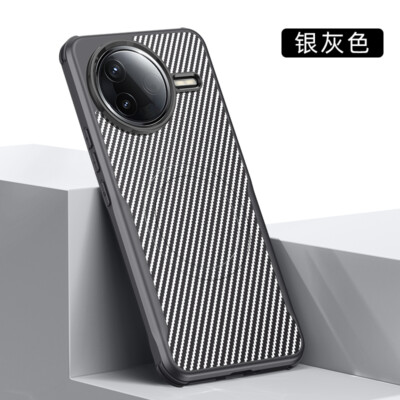 For Xiaomi Redmi K80 Pro, Luxury Magnetic Hybrid Carbon Fiber Case Cover