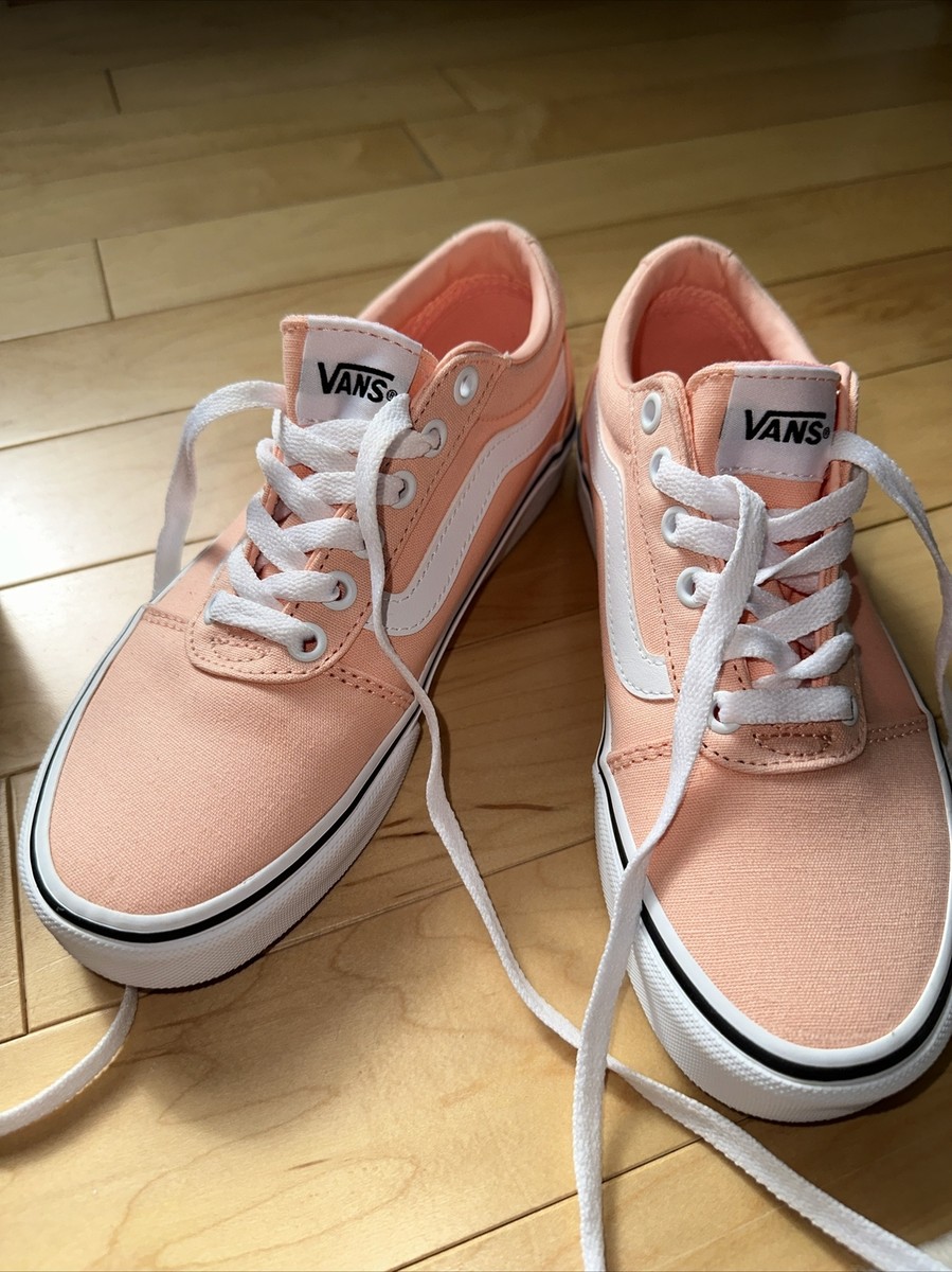 Womens Vans Ward Canvas Sneaker - Lace up Style - Tropical Peach