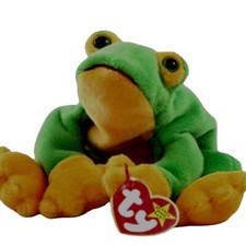 Ty Beanie Baby - Smoochy the Frog, Born 10/1/97, Intro 12/31/97 Retired 03/31/99