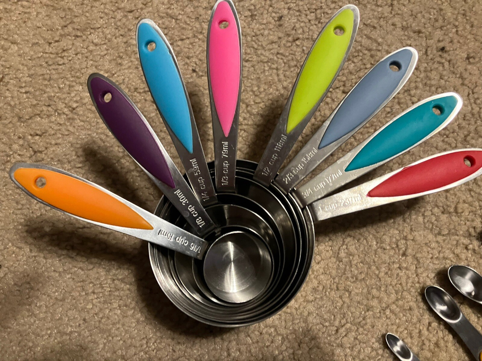 Measuring Cups & Tablespoon -Stainless Steel 17 Piece Stackable Set, Includes