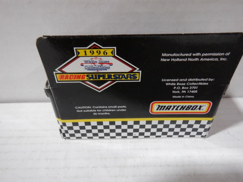 Matchbox Racing Superstars 1996 Ron Barfield New Holland 1:64 Scale 052421DMT2 - Image 3 of 3