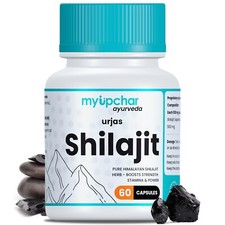 100  Pure Extract Based Shilajeet 500mg 60 Capsules Natural Strength Stamina