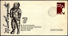 Netherlands 1962 Scott Carpenter Space Obit Cover - L36203