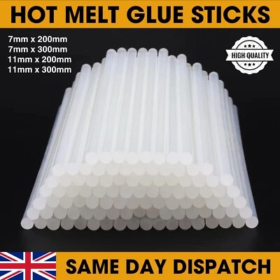 AMW Hot Melt Glue Sticks For Electric Gun Craft tool Adhesive Sticks Clear 7mm 11mm