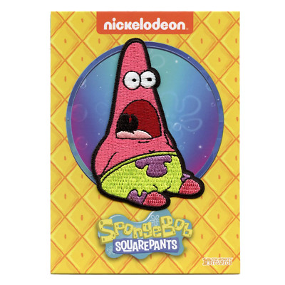 SpongeBob SquarePants Shocked Patrick Patch Nickelodeon Cartoon TV Embroidered I