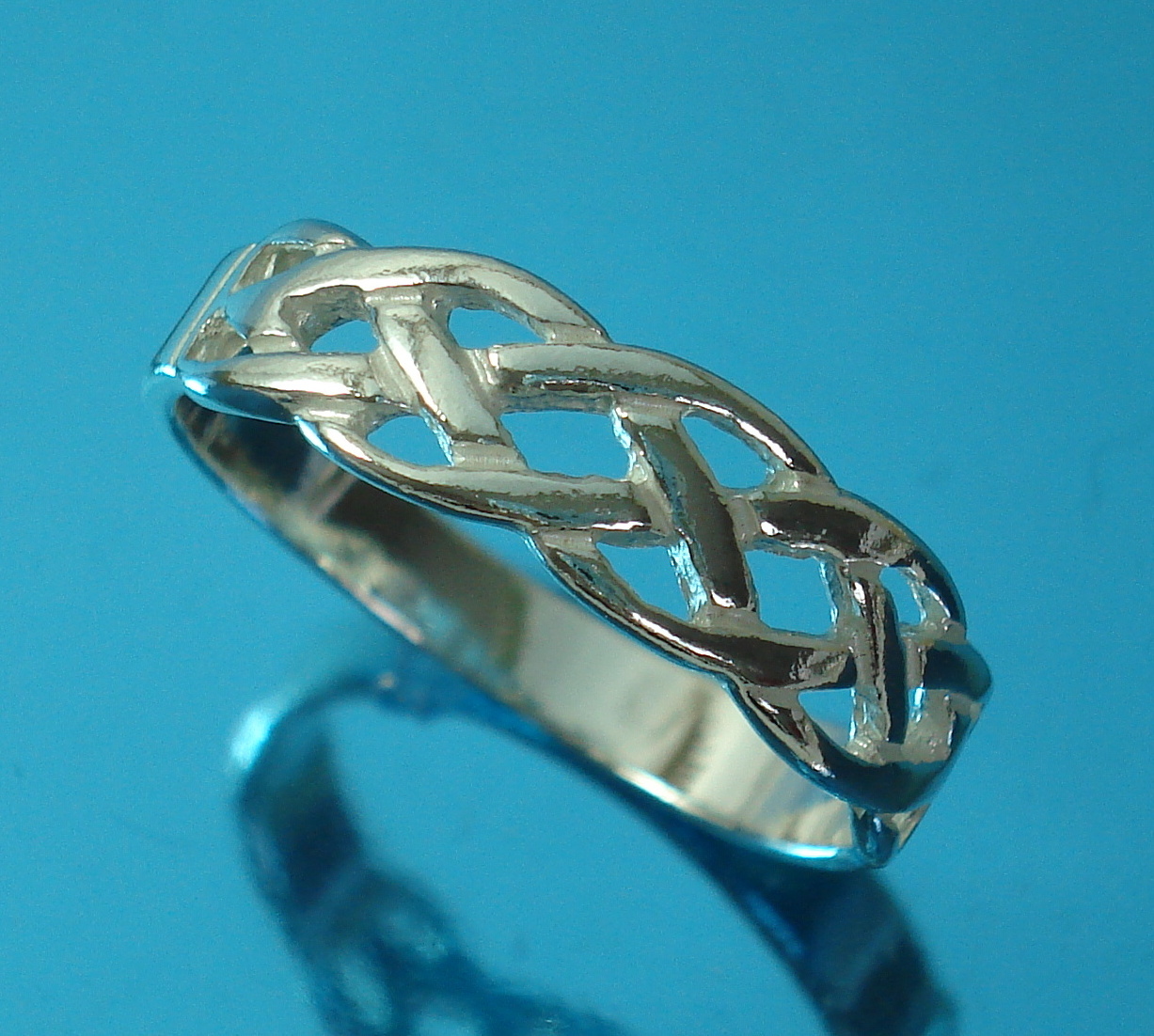 Solid 925 Sterling Silver Band/Thumb Ring Celtic Knot Band Ring Various ...