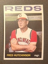 1964 TOPPS FRED HUTCHINSON CINCINNATI REDS #207
