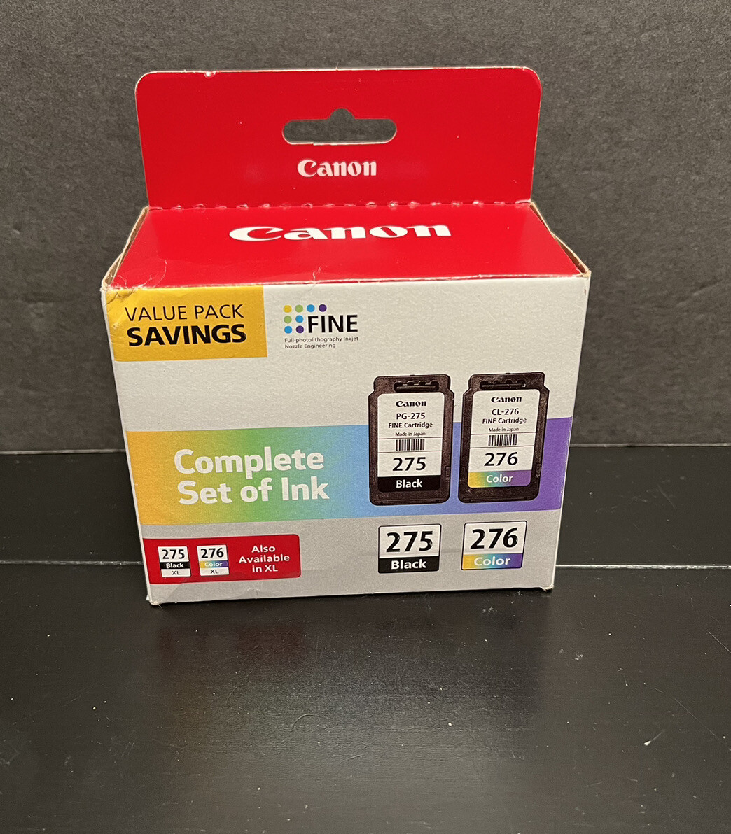 Canon PG275 CL276 Ink Cartridges Fine Genuine PIXMA TS3520 TR4720