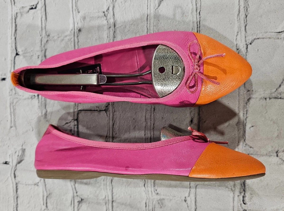 Steven By Steve Madden Dreamt Shoes Pink Orange Leather Ballet